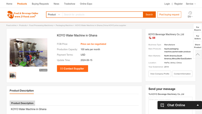 Image of KOYO Water Machine in Ghana,China KOYO price supplier