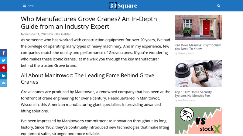 Image of Who Manufactures Grove Cranes? An In-Depth Guide from an Industry ...