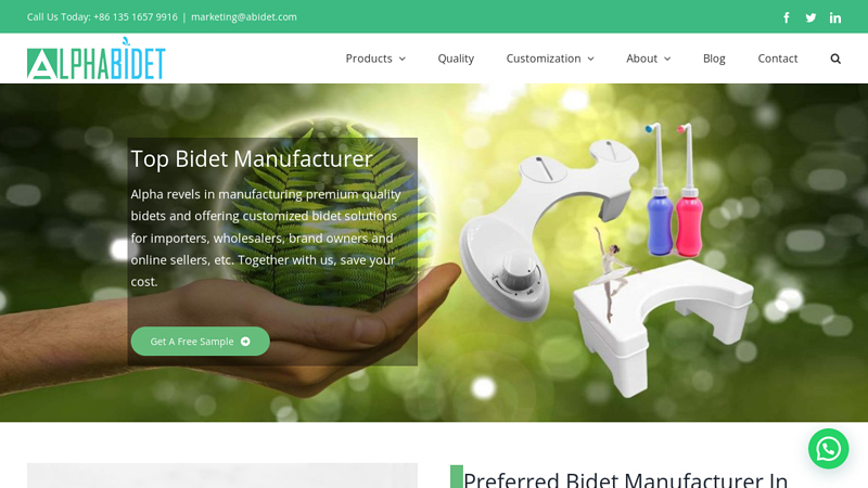 Top Bidet Manufacturer and Supplier from China - Abidet.com