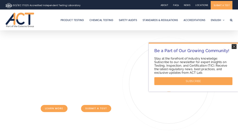 ACT LAB: Global Consumer Product Testing