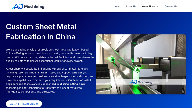 Image of Custom Sheet Metal Fabrication in China | AJMachining