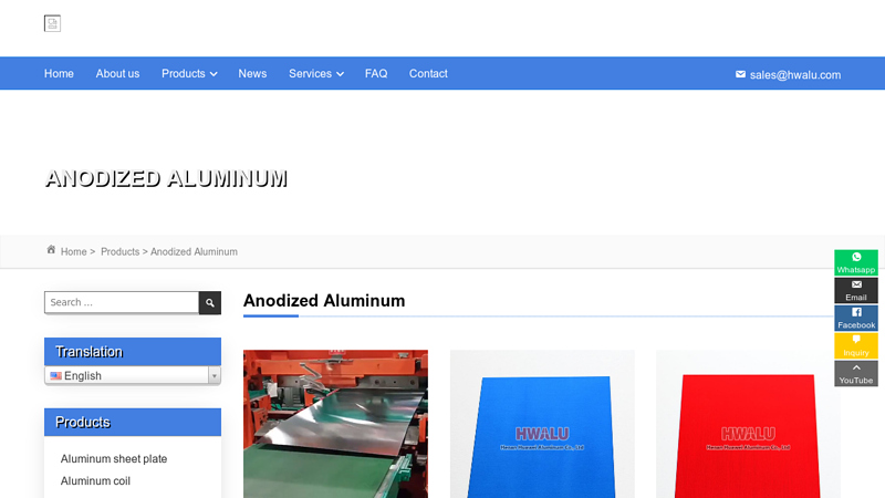 Image of Wholesale anodized aluminum products, anodizing aluminium alloy raw ...