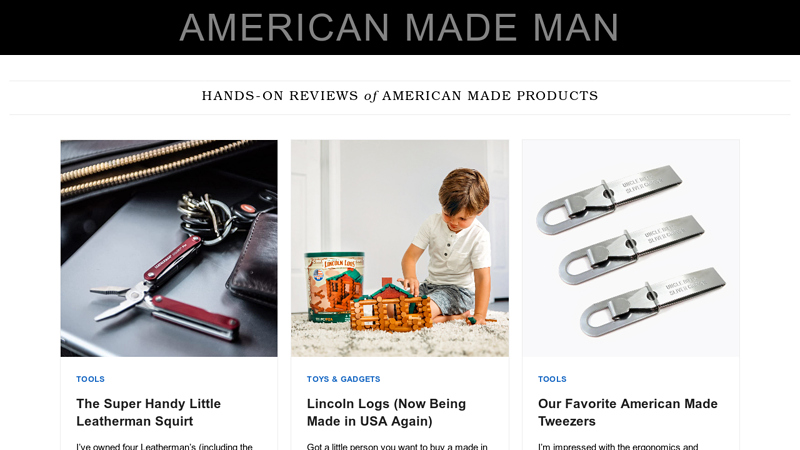 American Made Man - Products Made in USA