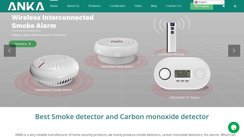 Smoke Carbon monoxide detector Fire Alarm Manufacturer-ANKA