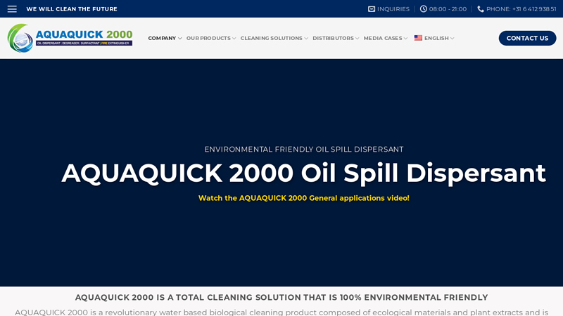 AQUAQUICK 2000 - Oil Spill Dispersant - Global Manufacturer