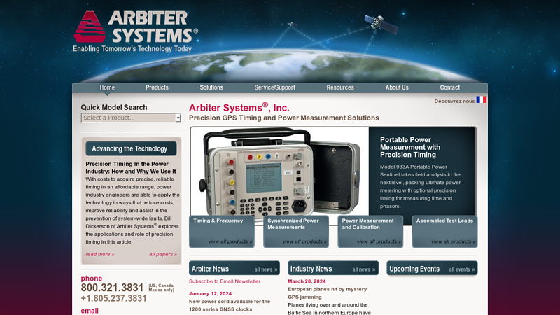 Precision GPS Timing and Power Measurement Solutions - Synchrophasor Specialists