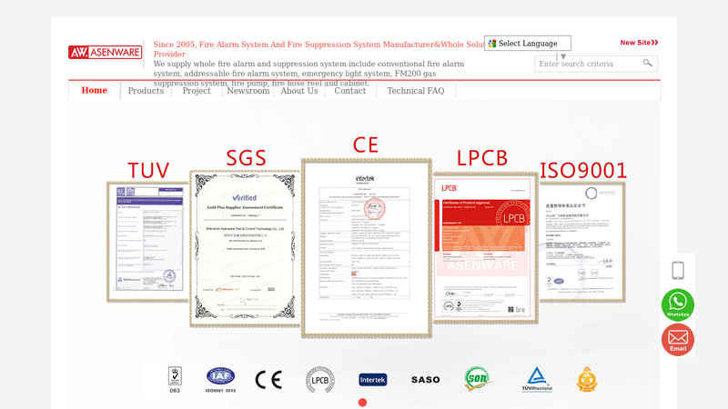 Fire Alarm System Turnkey Solution,Fire Suppression system manufacturer