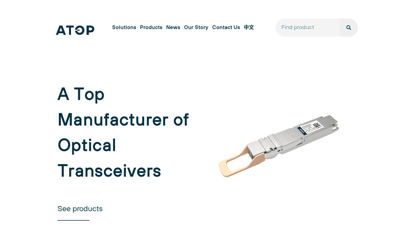 Optical Transceiver Manufacturer | SFP Supplier ATOP Technology