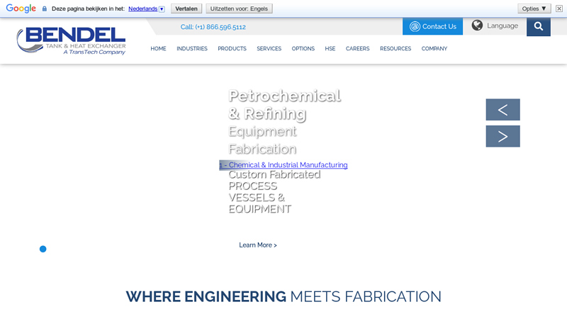 ASME Pressure Vessels, Reactors & Heat Exchanger Fabrication | Bendel