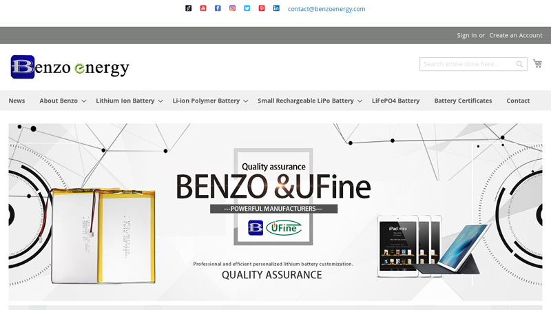 China Best LiPo Battery Supplier, Polymer Li-ion Battery Manufacturer, Li-polymer Cell Factory, Custom Li-ion Polymer Battery, Cheap Price 3.7V 7.4V 11.1V Battery, High Quality 18650 Battery Packs, benzoenergy.com is a Best Lithium Battery Manufacturer