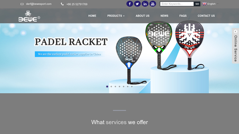 Padel, Padel Tennis, Padel Racket, Padel Balls - BEWE