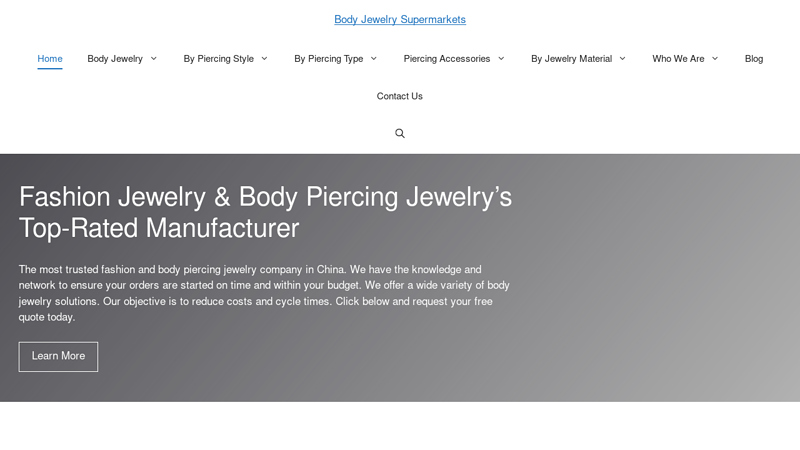 Wholesale Fashion Jewelry | Body Piercing Jewelry Manufacturer