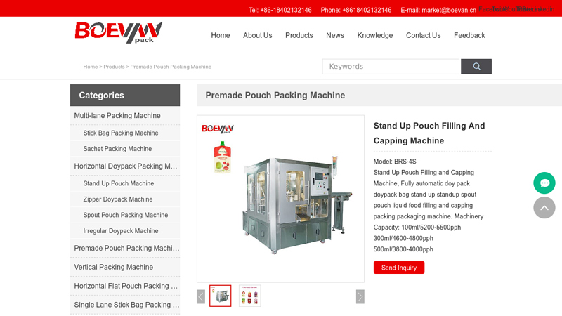 Image of China Premade Pouch Packing Machine Suppliers, Manufacturers, Factory ...