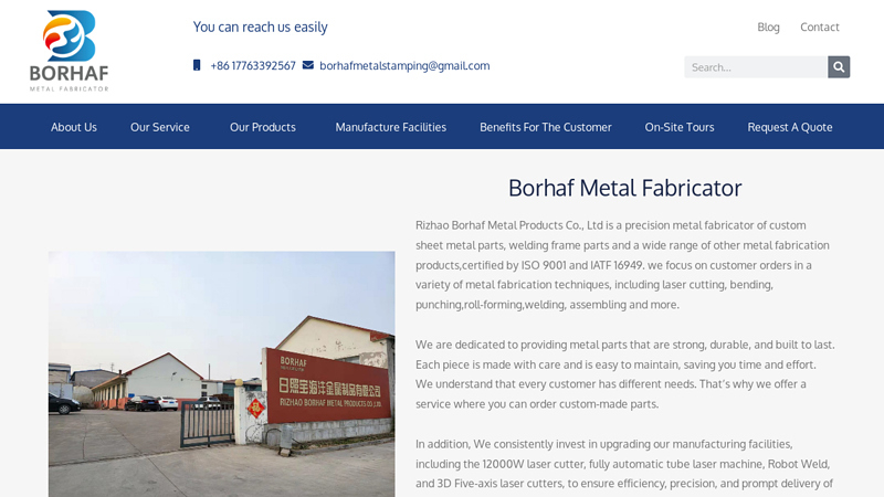 Borhaf Metal Fabricator- Expert Sheet Metal Fabrication Services