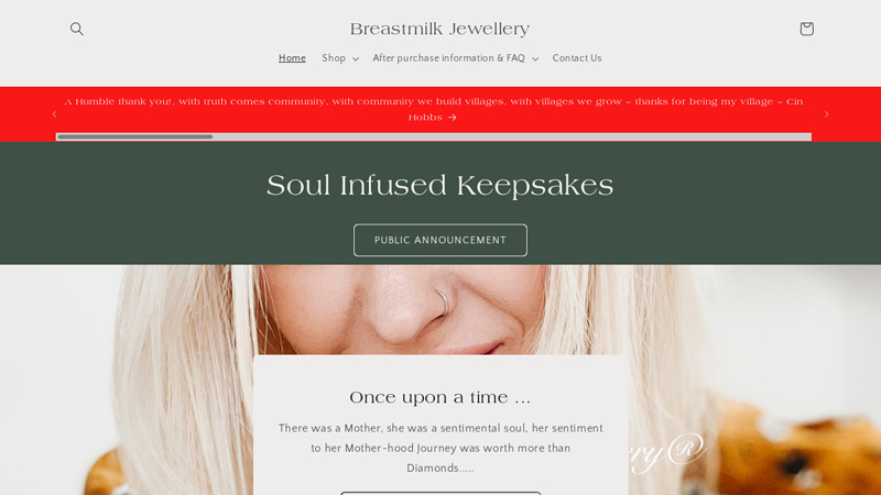 Breastmilk Jewellery ~ Soul Infused Keepsakes