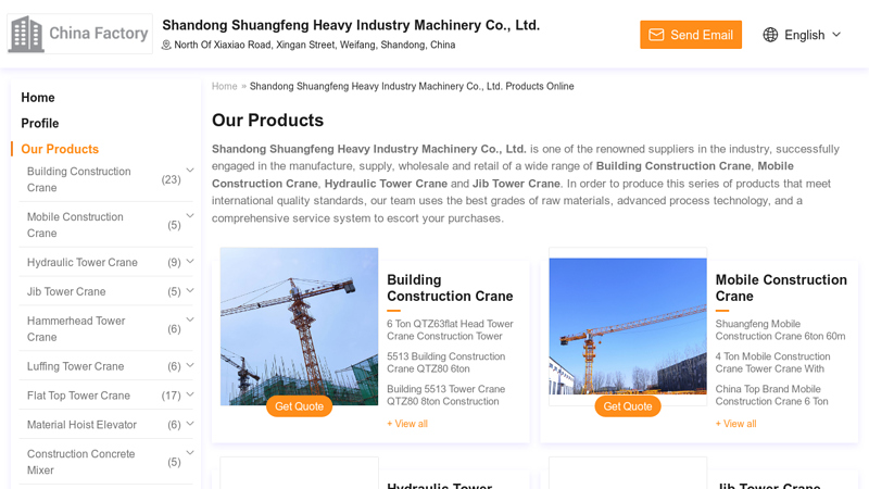 Image of Building Construction Crane and Mobile Construction Crane ...