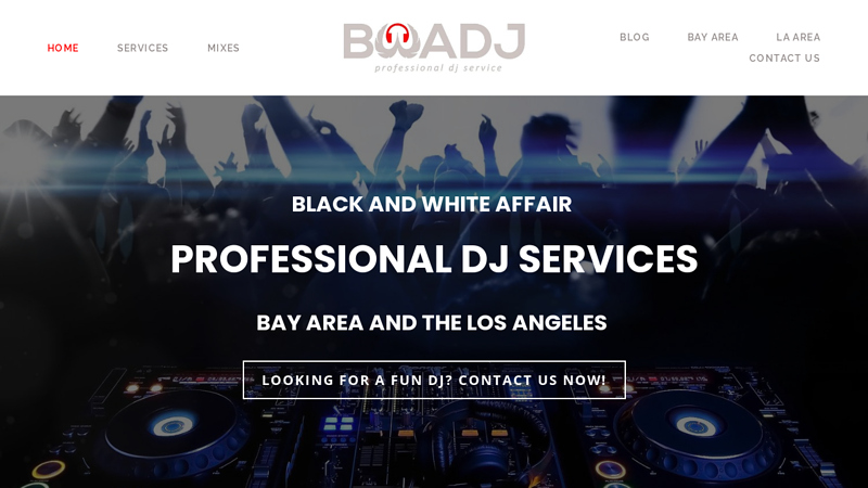 Professional DJ Services in Bay Area & Los Angeles | Black and White Affair DJ