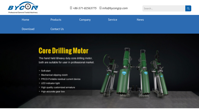 BYCON: Diamond Drilling, Cutting, Sawing, Grinding Tools Manufacturer