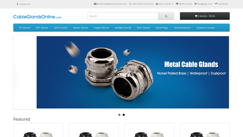 Waterproof Cable Glands Online