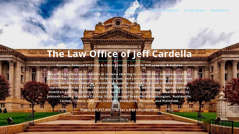 Indianapolis Criminal Defense Attorney & Expungement Lawyer in Indiana Jeff Cardella