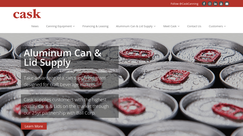 Image of Canning Systems, Can Supply & Technical Service | Cask Global Canning