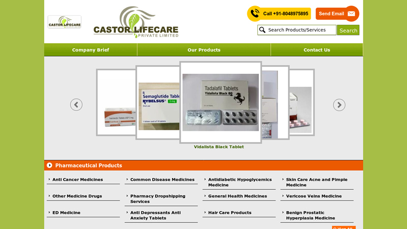 Common Disease Medicines and Anti Cancer Medicines Wholesale Trader | Castor Lifecare Private Limited, Nagpur