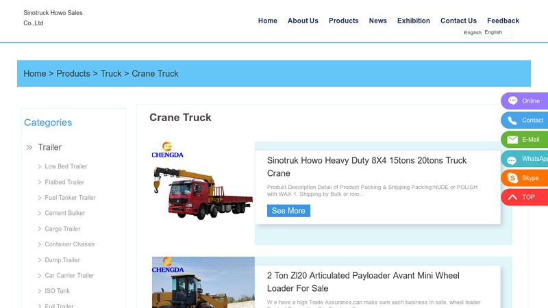 Image of China Crane Truck Manufacturers and Factory