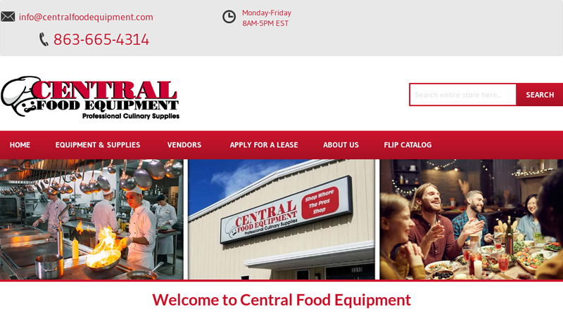 Central Food Equipment | Shop Commercial Kitchen Equipment Lakeland, FL