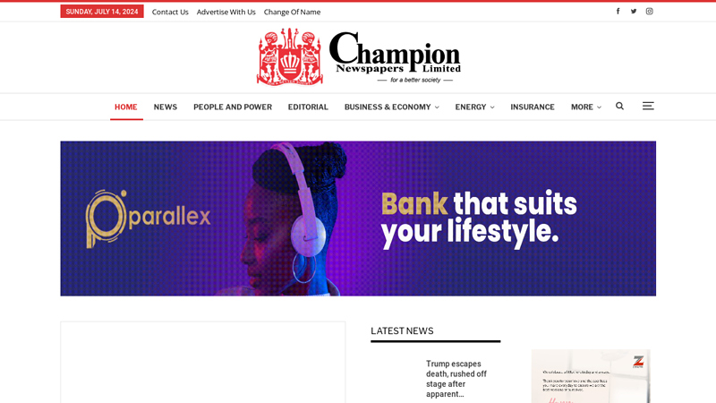 Newspaper Company in Nigeria - Champion Newspapers