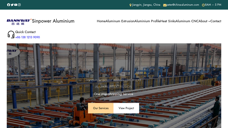 Sinpower ::: Aluminum Extrusion Profile Manufacturer in China