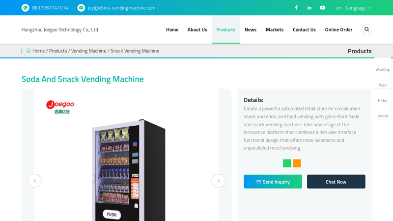 Image of China Soda and Snack Vending Machine Suppliers, Manufacturers, Factory ...