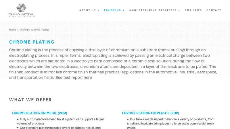 Image of Chrome Plating