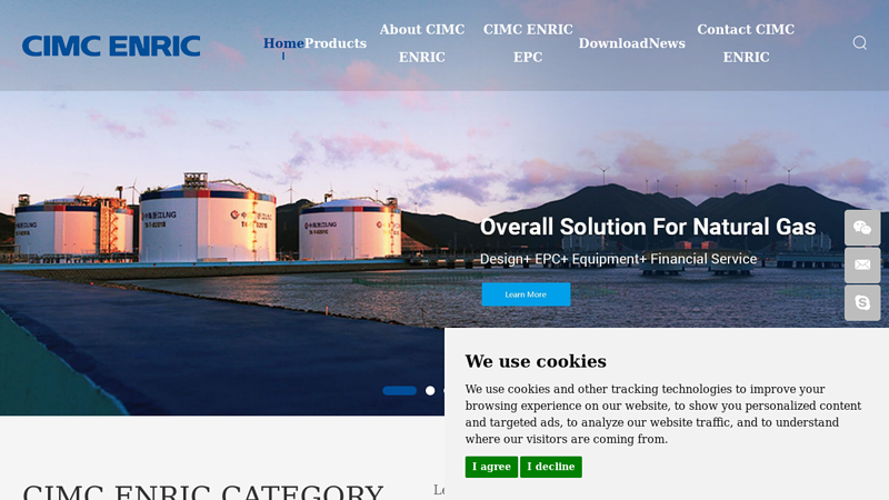 CIMC ENRIC | Lng Vehicle Cylinder, Lng Storage Tank Manufacturer