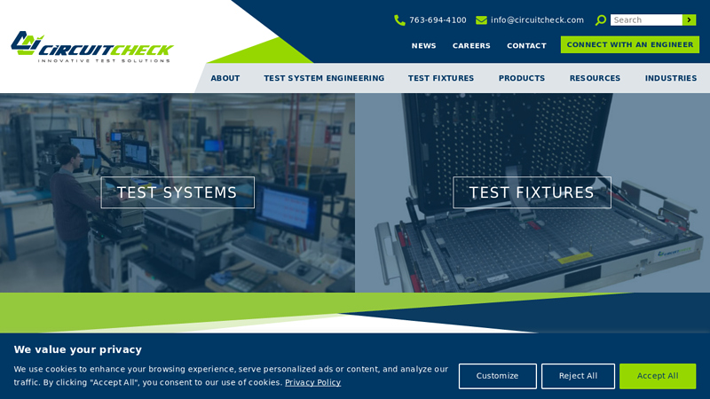 Test Fixtures | Automated Test Systems - Circuit Check