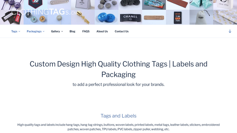 Custom Clothing Tags and Labels | Garment Packaging