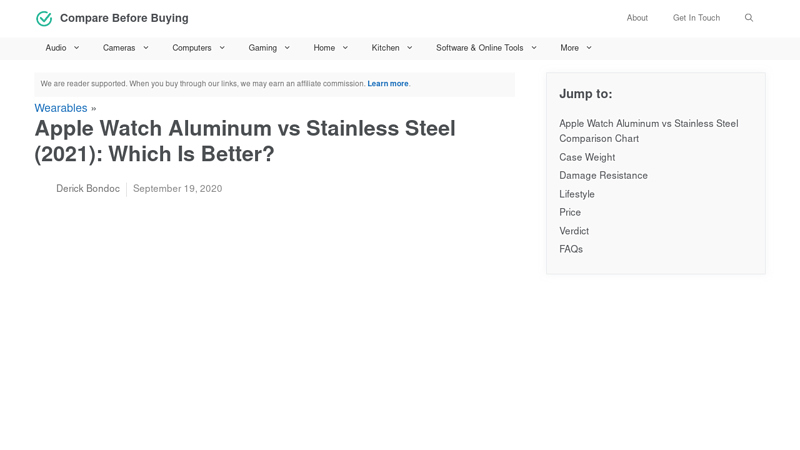 Image of Apple Watch Aluminum vs Stainless Steel (2021): Which Is Better?