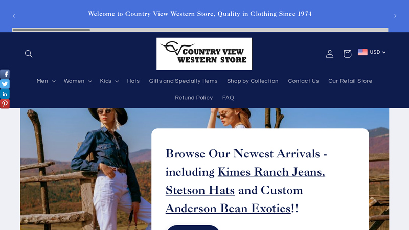 Footwear and Apparel | Country View Western Store