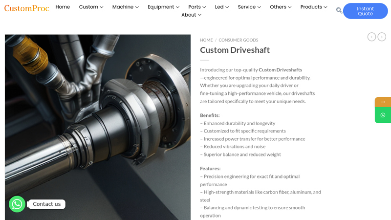 Image of Top Quality custom driveshaft made from China Leading custom driveshaft ...