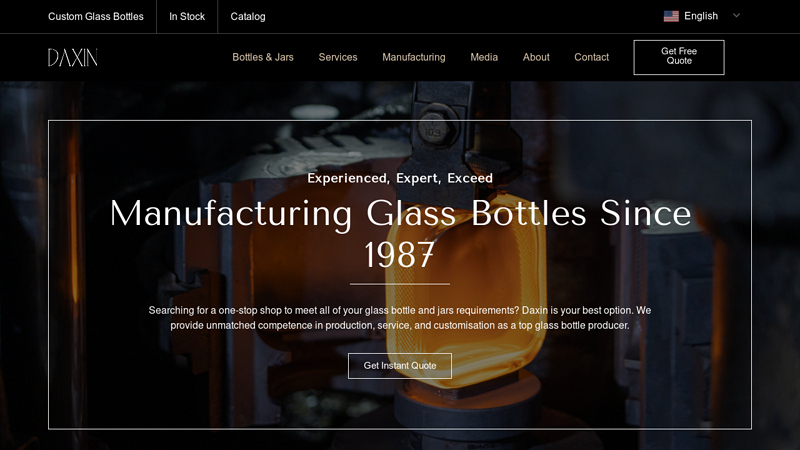 Marketable Glass Bottle Manufacturer  Daxin