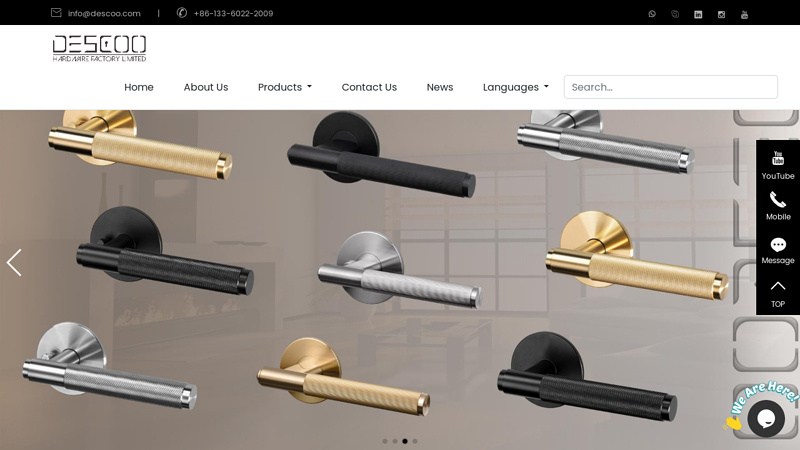 Architectural Hardware | Furniture Fittings | Bathroom Hardware - DESCOO