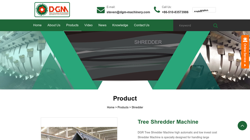 Image of China Customized Tree Shredder Machine Manufacturers, Suppliers ...