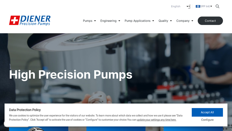 Diener Precision Pumps | Engineered precision gear metering pumps