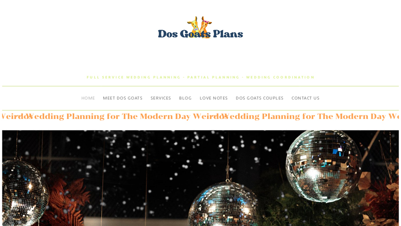 Dos Goats Plans | Minnesota Wedding Planners