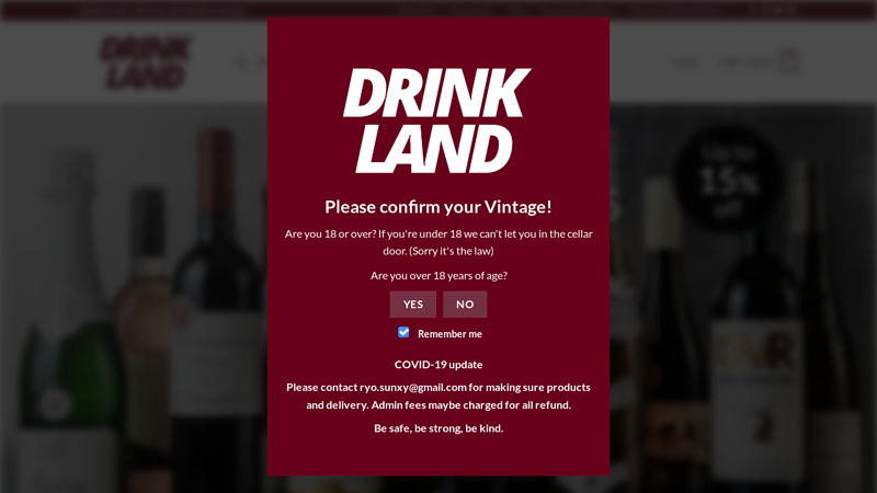 Drinkland - NZ online liquor store, buy fine wine, premium spirit, craft beer online!