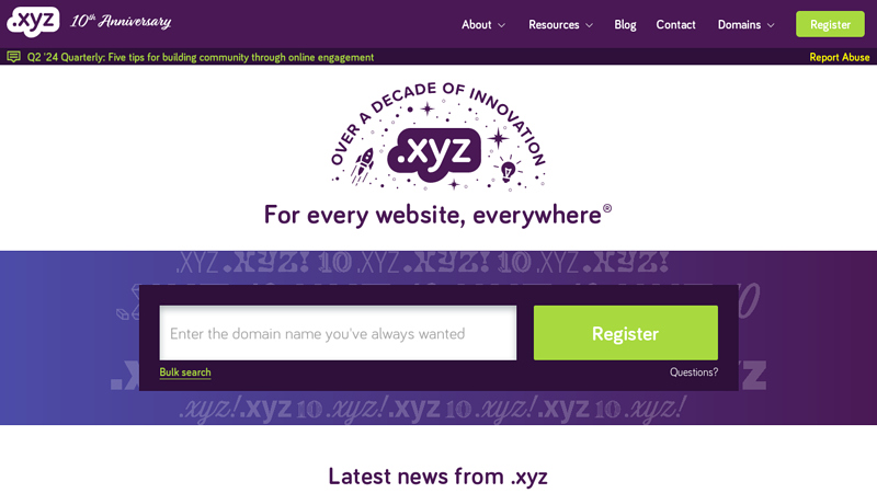 .xyz Domain Names | Join Generation XYZ