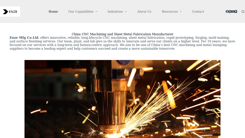 Enze - China CNC Machining & Metal Fabrication Manufacturer