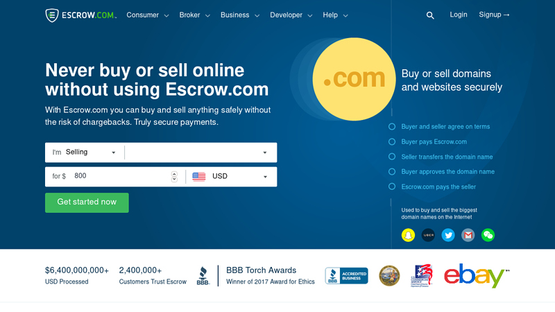 Escrow.com | Never buy or sell online without using Escrow.com.