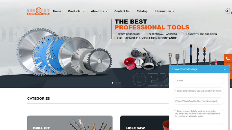 Drill Bit, Saw Blade, Screwdriver Bits - EUROCUT