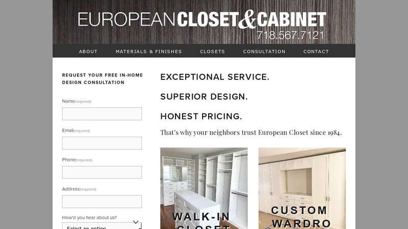 The Best Custom Closet Design, Excellent Service, Fair Price