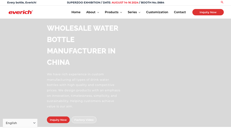 Image of Wholesale Water Bottle Manufacturer In China